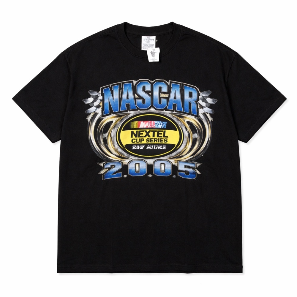 NASCAR Black Nextel Cup Series 2005 Graphic Tee NWT Men's M